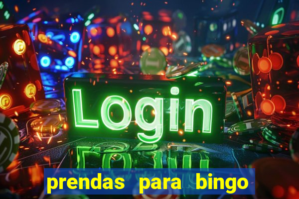 prendas para bingo de natal